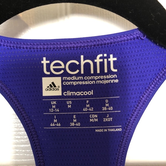 adidas techfit Sports Bra - Size Medium - Picture 6 of 8